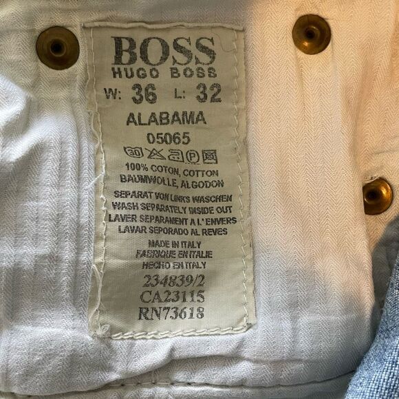 Hugo Boss Alabama Select Line Straight Leg Jeans 36 x 32 - Picture 7 of 8